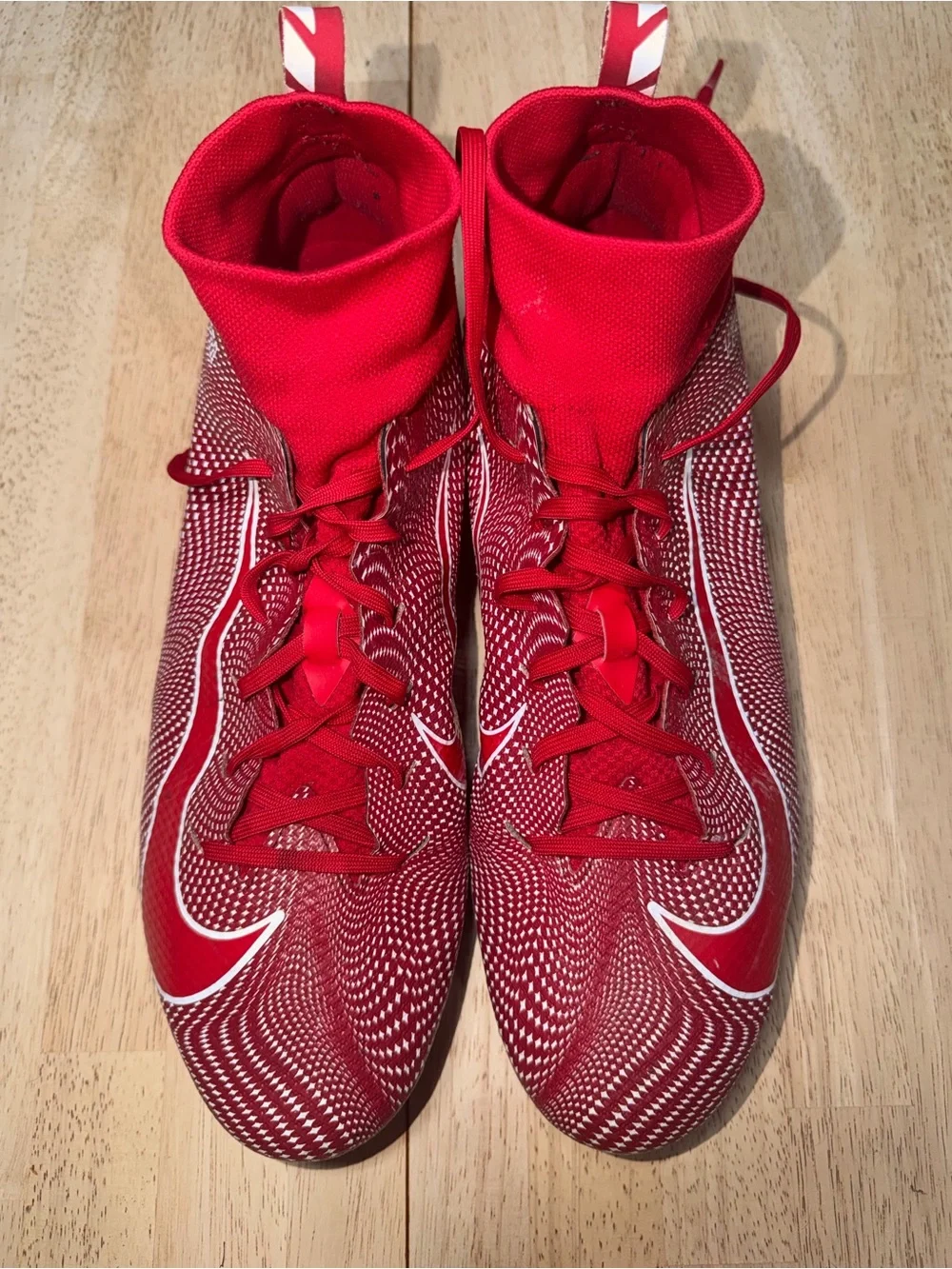 Nike Vapor Untouchable Pro 3 Size 13 Football Cleats University Red 917165-600
